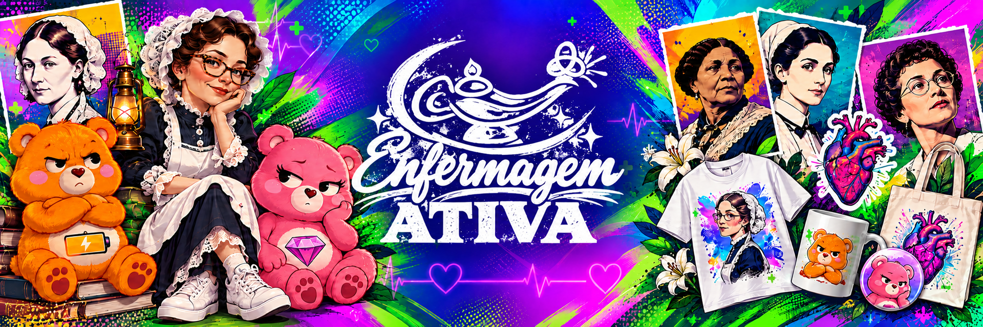 Arte institucional do Ecossistema Enfermagem ATIVA